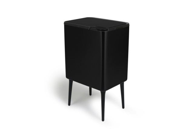 Κάδος Απορριμμάτων Push Bin 36L 48 x 38 x 54,5 cm - Ματ Μαύρο 8720604888041 Umuzi Cleaning