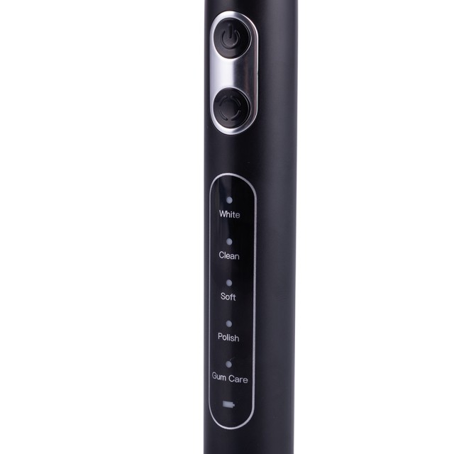 Kooper Επαναφορτιζόμενη Ηλεκτρική Ηχητική Οδοντόβουρτσα με 5 Λειτουργίες και 4 Κεφαλές - Μαύρο Kooper 2188880