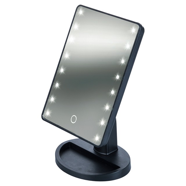 Kooper Καθρέφτης μακιγιάζ με 16 LED μπαταρίας 16x22 cm ρυθμιζόμενη φωτεινότητα μαύρο Kooper 5921819