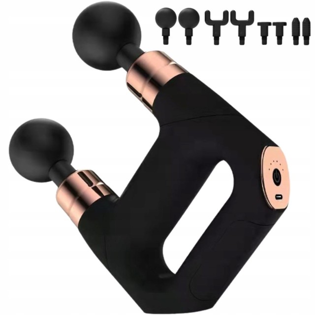 Verk Group Ισχυρό Διπλό Μασάζ Πιστόλι Σώματος με 8 Κεφαλές 5907451369418