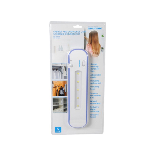 Φωτάκι με 5 LED και Αισθητήρα Κίνησης Grundig 56518