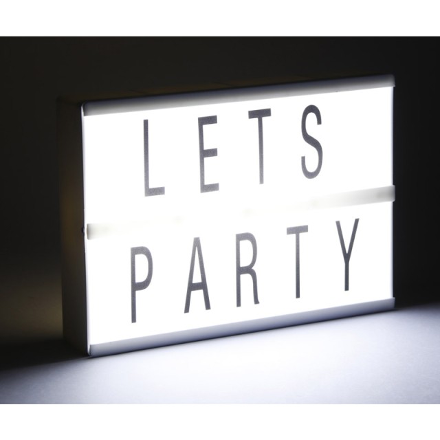 Φωτιζόμενος LED Πίνακας Lightbox A5 με 60 Γράμματα και Σύμβολα Grunding 12010