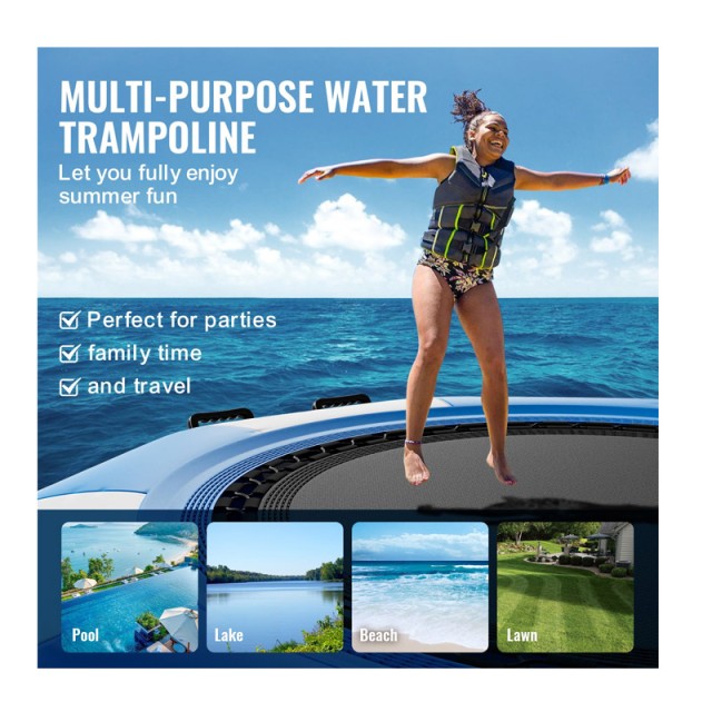 Φουσκωτό Τραμπολίνο Νερού 2000 mm 136 Kg VEVOR BTKSSBCBTK076SQ52V2