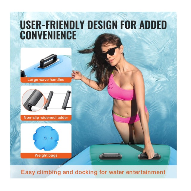 Φουσκωτό Τραμπολίνο Νερού 3100 mm 185 Kg VEVOR BTKSSBCLLS10T79VOV2