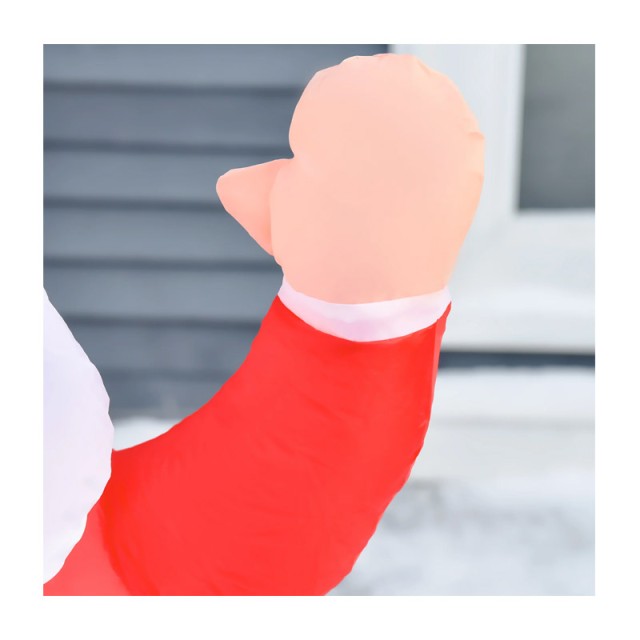 Φουσκωτός Άγιος Βασίλης 1.2 m με LED Φωτισμό HOMCOM 844-166