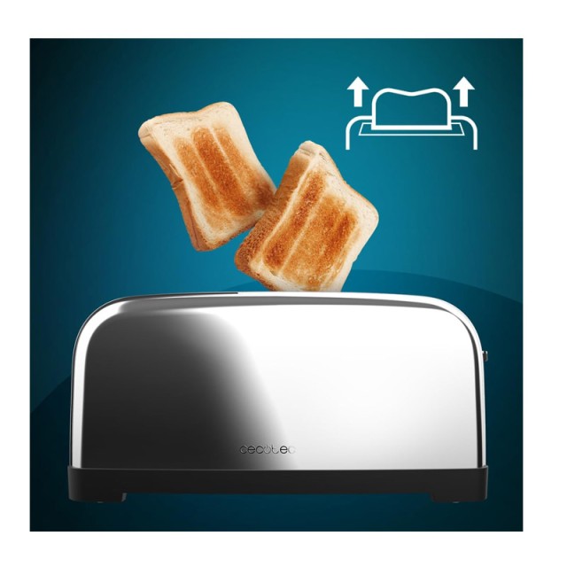 Φρυγανιέρα 2 Θέσεων 1500 W Cecotec Toastin time 1500 Inox CEC-04841