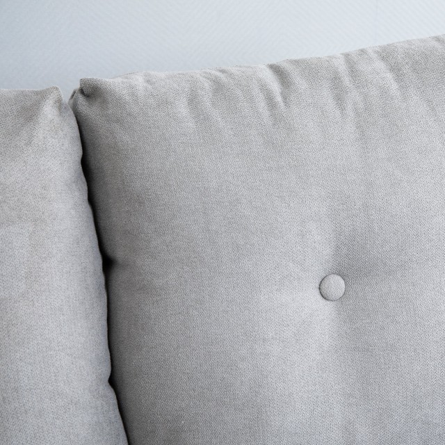 HOMCOM 2θέσιος Συμπαγής Καναπές Μοντέρνας Σχεδίασης, Καπιτονέ πλάτη, Γκρι 833-902GY