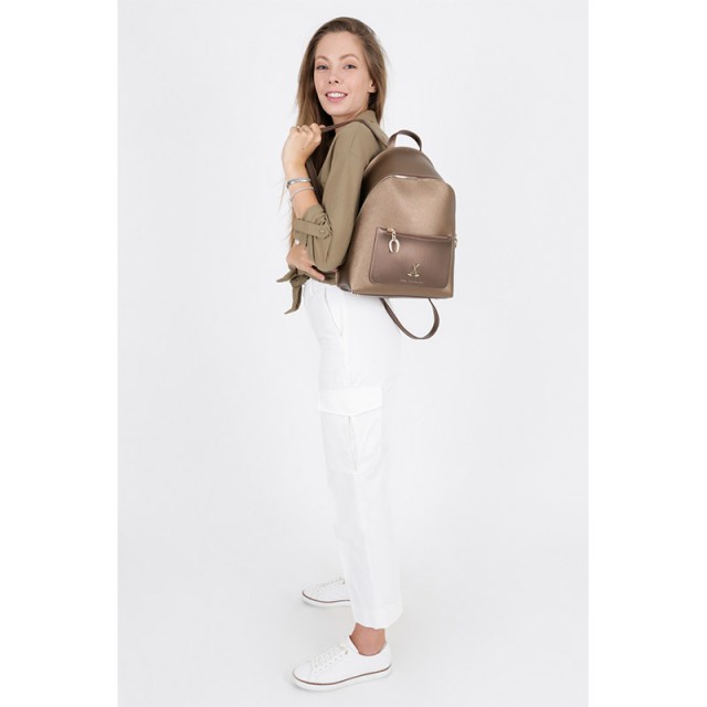 Γυναικεία Τσάντα Πλάτης Χρώματος Copper Beverly Hills Polo Club 707 657BHP0749