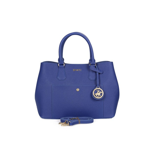 Γυναικεία Τσάντα Χειρός Χρώματος Μπλε Beverly Hills Polo Club 589 657BHP0520
