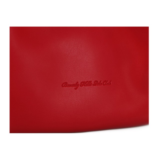 Γυναικεία Τσάντα Χειρός με Πλεκτό Χερούλι Χρώματος Κόκκινο Beverly Hills Polo Club 802 657BHP0638