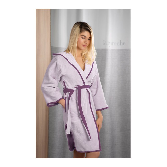Γυναικείο Μπουρνούζι με Κουκούλα New Comfy Lilac Guy Laroche 1131090121020