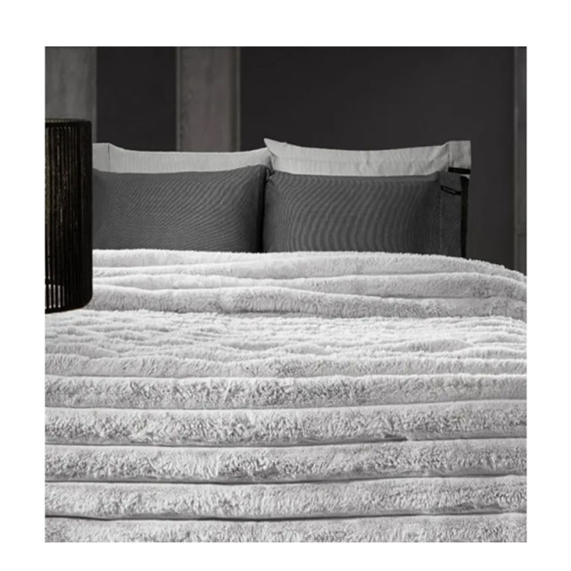 Γούνινη King Size Κουβέρτα 260 x 240 cm St.Moritz Silver Guy Laroche 1113086223001