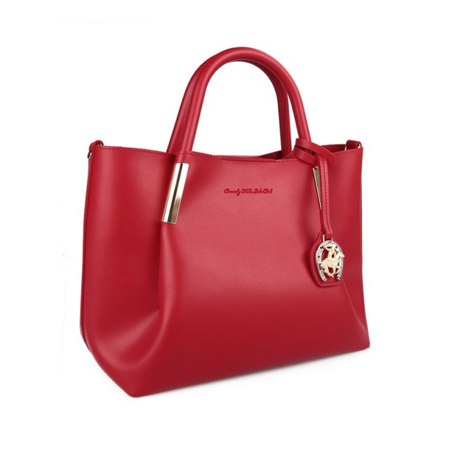 Γυναικεία Τσάντα Χειρός Χρώματος Κόκκινο Beverly Hills Polo Club 701 657BHP0605