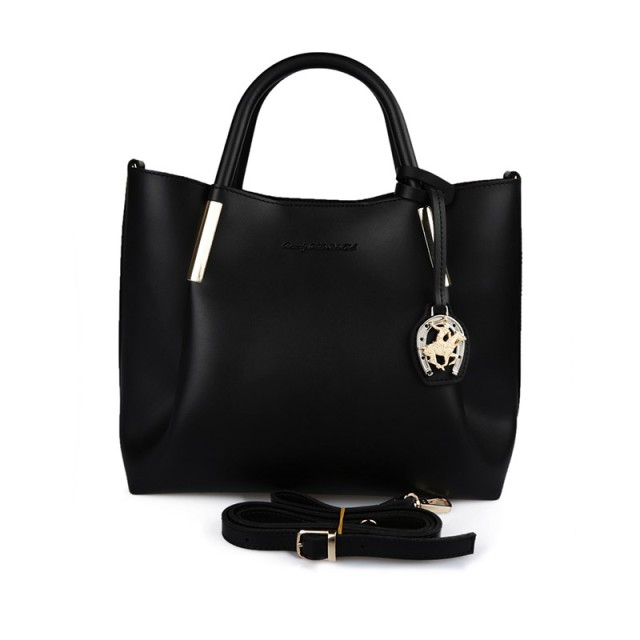 Γυναικεία Τσάντα Χειρός Χρώματος Μαύρο Beverly Hills Polo Club 701 657BHP0607