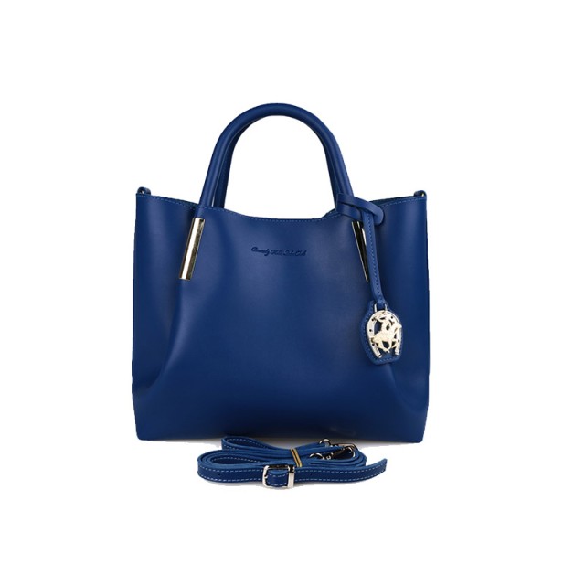 Γυναικεία Τσάντα Χειρός Χρώματος Μπλε Beverly Hills Polo Club 701 657BHP0604