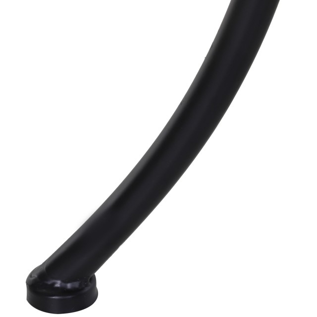 Τραπέζι σαλονιού Outsunny Square Steel Garden με διάτρητη κορυφή, 45x45x50 cm, μαύρο 84B-341