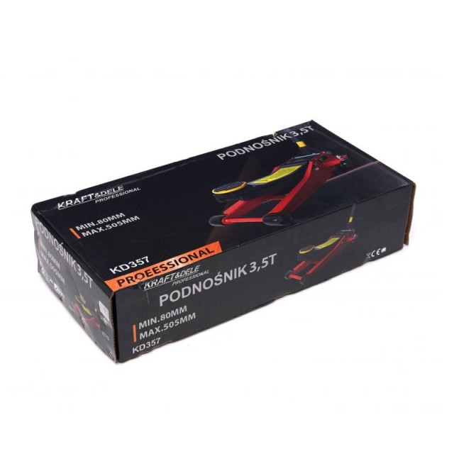 Υδραυλικός Γρύλος Ανύψωσης Αυτοκινήτου 3.5 Τόνων 80-505 mm Kraft&Dele KD-357