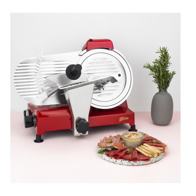 Ηλεκτρική Μηχανή Κοπής Αλλαντικών - Τυριών και Ψωμιού 240 W Χρώματος Κόκκινο H.Koenig MSX254