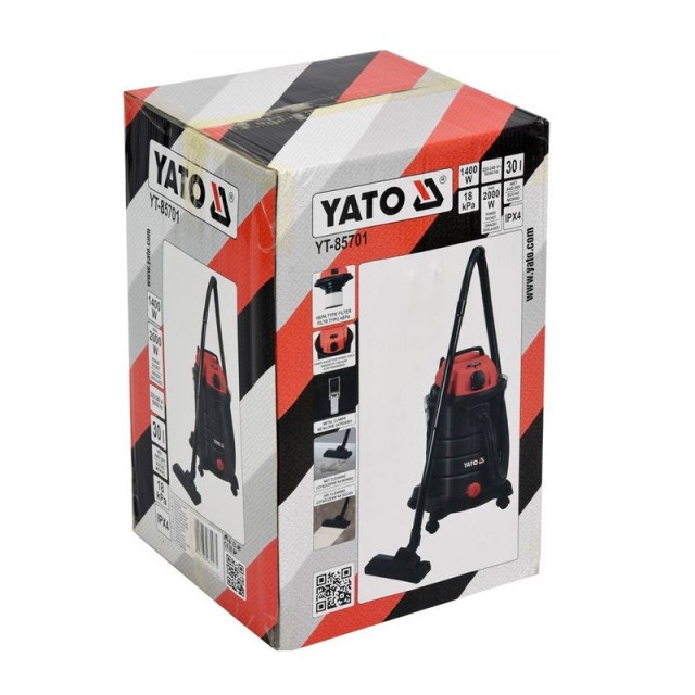 Ηλεκτρική Σκούπα Υγρών και Στερεών 30 Lt 1400 W YATO YT-85701