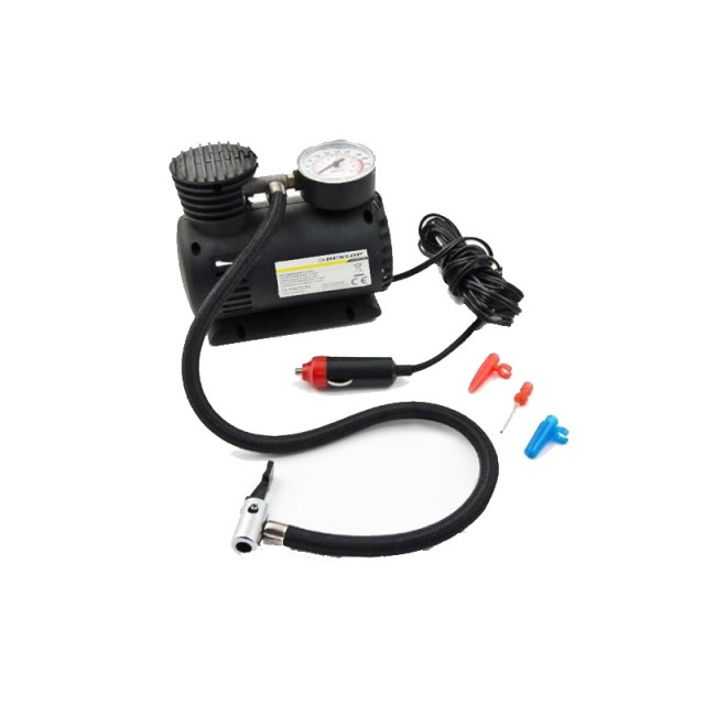 Ηλεκτρική Αντλία - Τρόμπα Αέρος Αυτοκινήτου και Ποδηλάτου 17 Bar με 3 Ακροφύσια Dunlop 92429