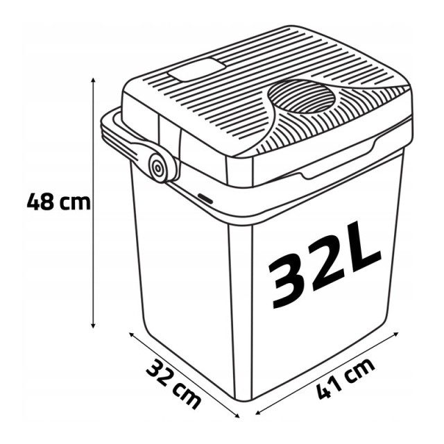 Ηλεκτρικό Φορητό Ψυγείο Θερμαντήρας 32 Lt 12 V Icemax Berdsen 3822