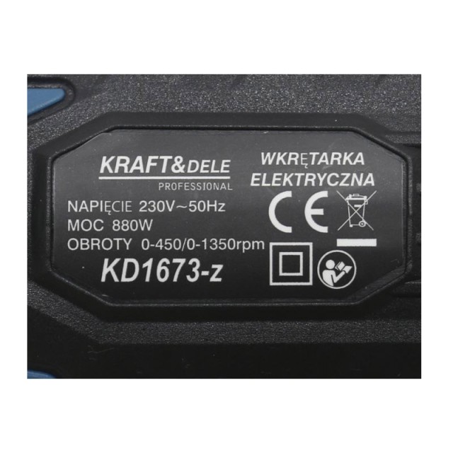 Ηλεκτρικό Δραπανοκατσάβιδο 880 W Χρώματος Μπλε Kraft&Dele KD-1673-Z