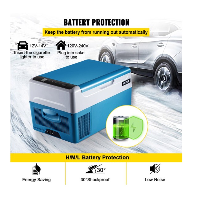 Ηλεκτρικό Φορητό Ψυγείο 22 Lt 12V 45 W VEVOR BX-YSSCZBXSH-C221V2