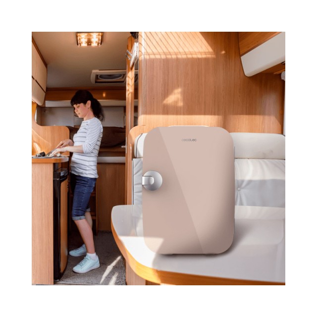 Ηλεκτρικό Φορητό Ψυγείο Θερμαντήρας έως 5 °C 4 Lt 12-220 V Cecotec Rio Χρώματος Κρεμ CEC-02694
