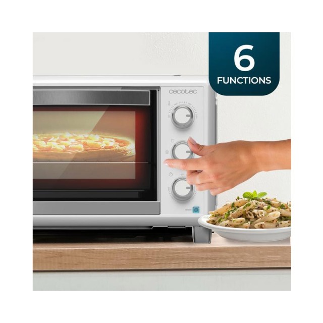 Ηλεκτρικό Φουρνάκι Cecotec Bake & Toast 2600 4Pizza White CEC-03813