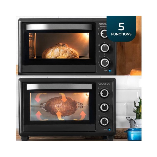 Ηλεκτρικό Φουρνάκι Cecotec Bake & Toast 3090 Gyro Black CEC-03819