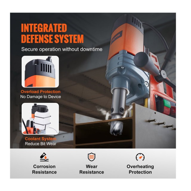 Ηλεκτρικό Μαγνητικό Δράπανο 1300 W VEVOR CLZJKXZ140MM1FIR5V2