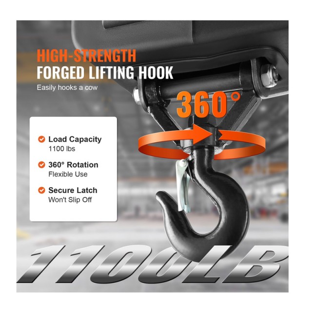 Ηλεκτρικό Χειροκίνητο/Ενσύρματο/Ασύρματο Βαρούλκο 498.95 Kg 1500 W VEVOR BXSDDHL1100BE27PCV2