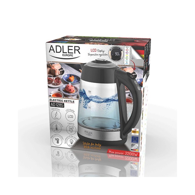 Ηλεκτρικός Βραστήρας 1.7 Lt με Έλεγχο Θερμοκρασίας Adler AD-1285