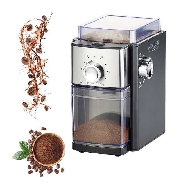 Ηλεκτρικός Μύλος Άλεσης Καφέ 300 W Burr Adler AD-4448
