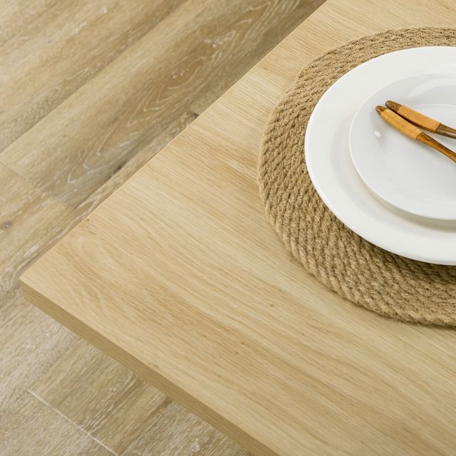 HOMCOM Kitchen Island για 4-6 άτομα με ντουλάπια και ανοιχτά ράφια, σε μοριοσανίδα, 110x70x75,5 cm, λευκό και χρώμα ξύλου 835-892V81AK