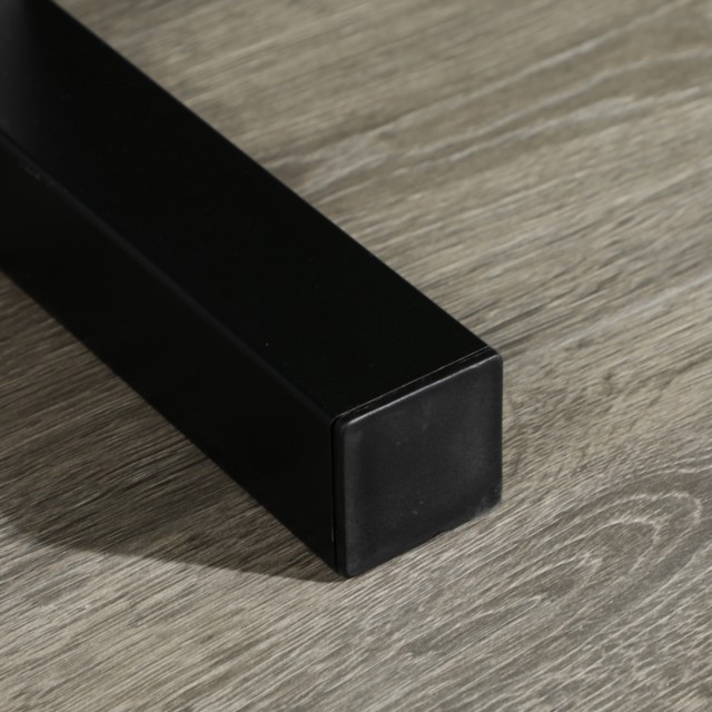 SPORTNOW Σχάρα με 2 ατσάλινα ράφια για γυμναστήριο, σπίτι και γραφείο, 92,5x50,5x80,5cm, Μαύρο A91-271V00BK