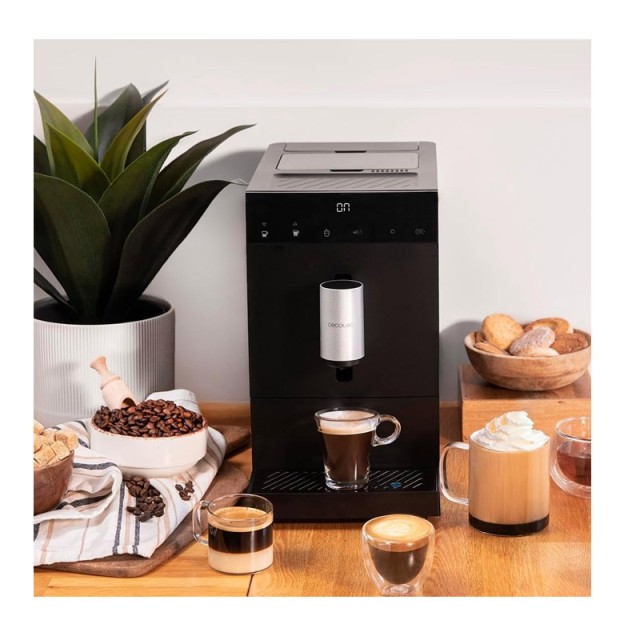 Υπεραυτόματη Καφετιέρα Espresso Cremmaet Compact 19 Bar με Μύλο Άλεσης Καφέ Cecotec CEC-01719