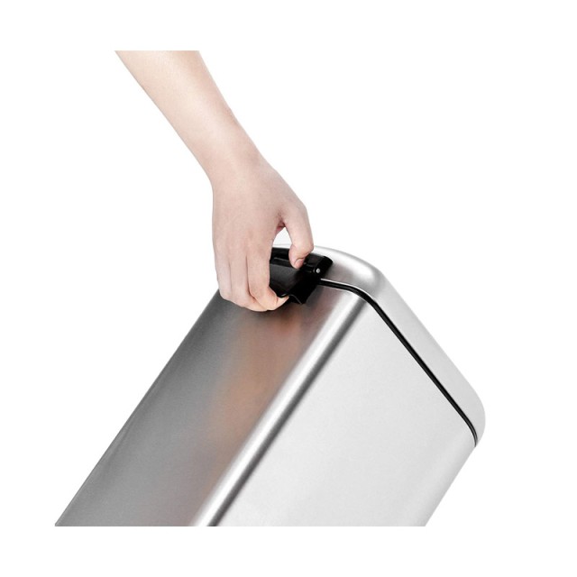 Κάδος Απορριμμάτων Χαρτοδοχείο από Ατσάλι 10 Lt με Καλάθι και Πεντάλ Songmics LTB10NL