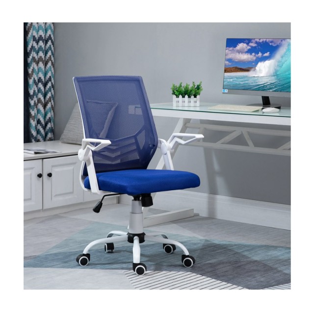 Καρέκλα Γραφείου 62.5 x 55 x 94 -104 cm Χρώματος Μπλε Vinsetto 921-547BU