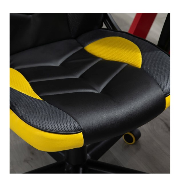 Καρέκλα Γραφείου 62 x 59 x 105-117 cm Χρώματος Κίτρινο Vinsetto 921-363YL