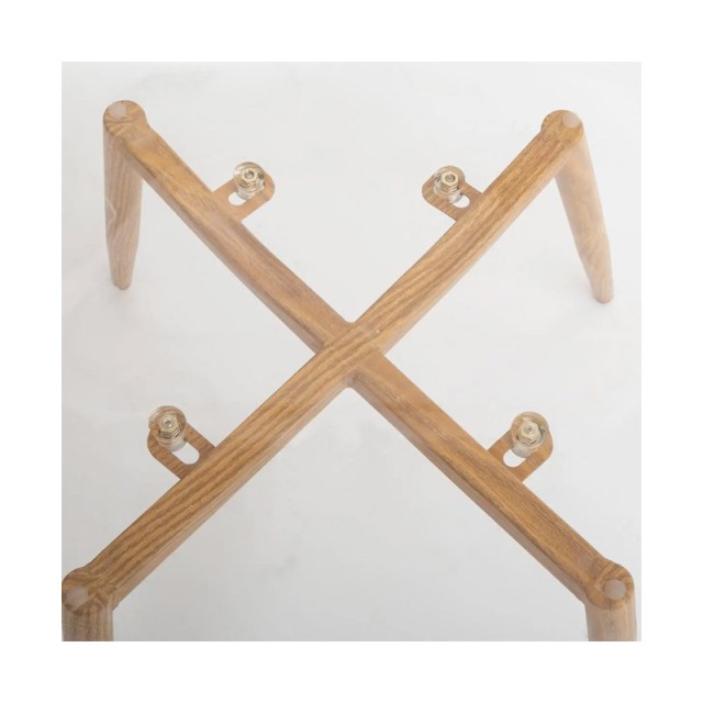 Καρέκλα Πολυπροπυλενίου με Ξύλινα Πόδια 47 x 53 x 83 cm  Atmosphera 157267