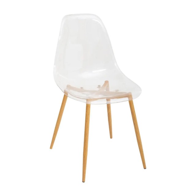 Καρέκλα Πολυπροπυλενίου με Ξύλινα Πόδια 47 x 53 x 83 cm  Atmosphera 157267