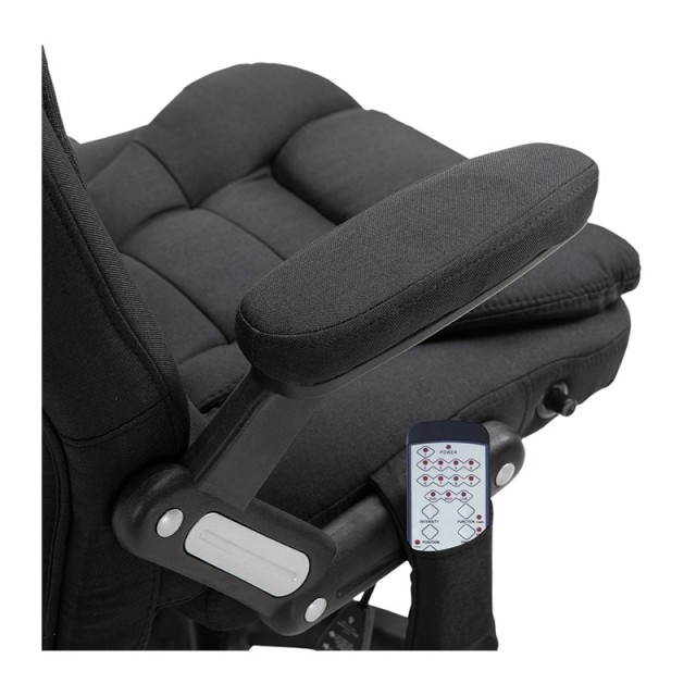 Καρέκλα Γραφείου Μασάζ 6 Σημείων 67 x 74 x 116-126 cm Χρώματος Μαύρο HOMCOM 921-171V90BK