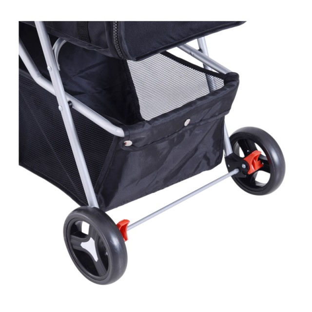 Καρότσι Μεταφοράς Κατοικιδίου 77 x 47 x 101 cm PawHut D00-083BK