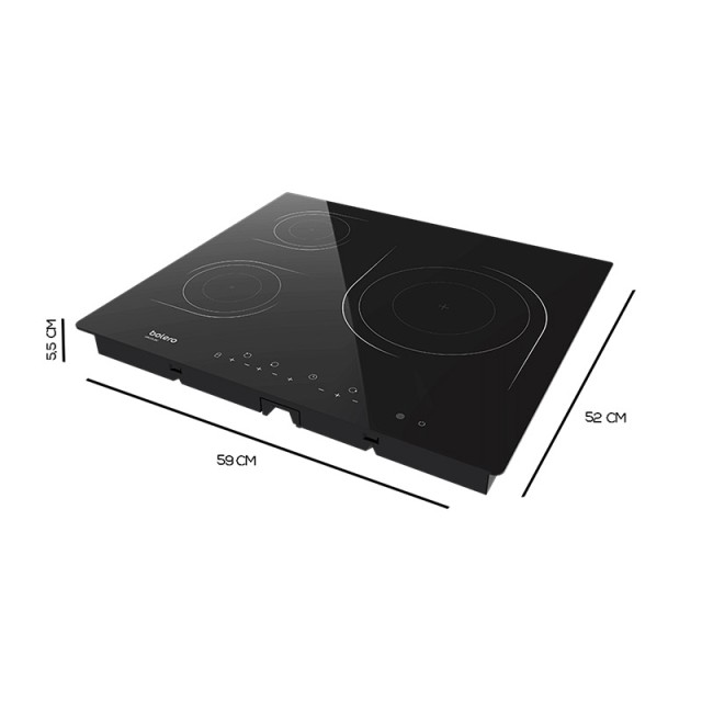 Κεραμική Εστία Αυτόνομη 59 x 52 x 5.5 cm Bolero Squad V 3000 Cecotec CEC-02500