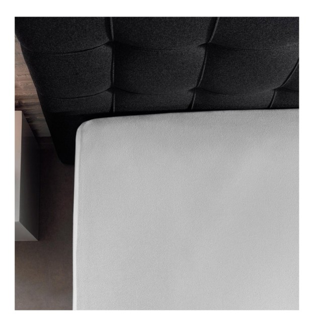 King Size Σεντόνι Jersey με Λάστιχο 190 x 200 x 30 cm Χρώματος Λευκό Dreamhouse 8717703801170