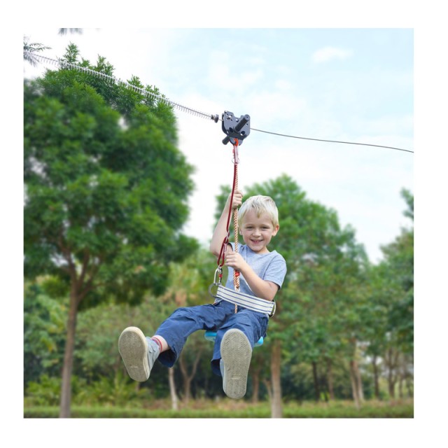 Κιτ ZipLine Εξωτερικού Χώρου για Παιδιά και Ενήλικες 18.2 m VEVOR BXGHSTJ60YCBT03HLV0