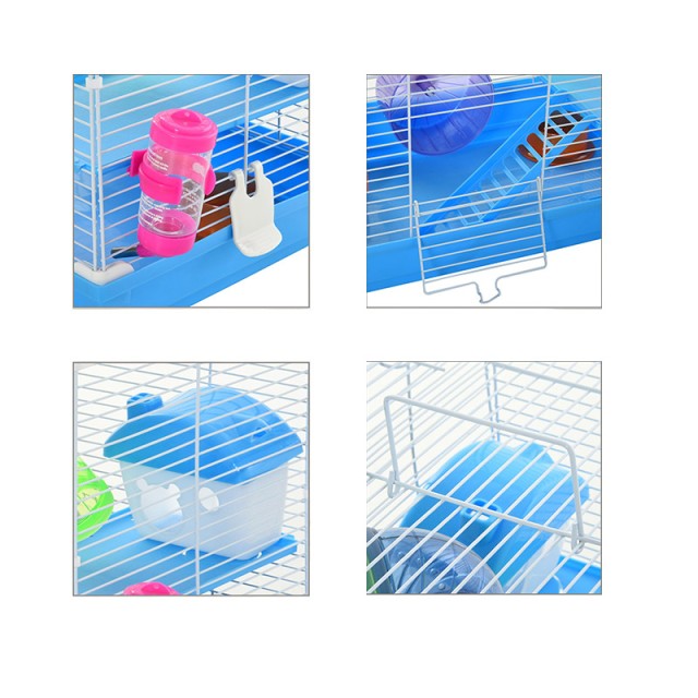 Κλουβί για Χάμστερ με Αξεσουάρ 37 x 46 x 30 cm PawHut D51-213