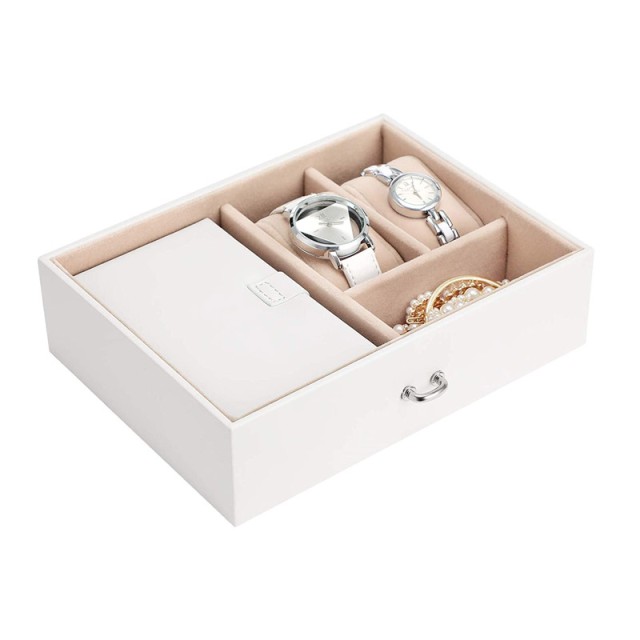 Κοσμηματοθήκη - Μπιζουτιέρα 26 x 18 x 17 cm Χρώματος Λευκό Songmics JBC121W