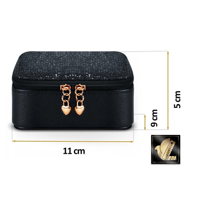 Κοσμηματοθήκη - Μπιζουτιέρα 11 x 9 x 5 cm Massido MS-701-Black